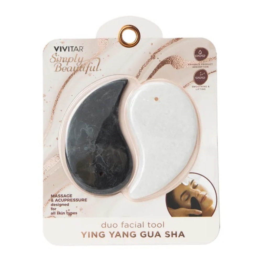Vivitar duo facial tool yin yang gua sha NEW